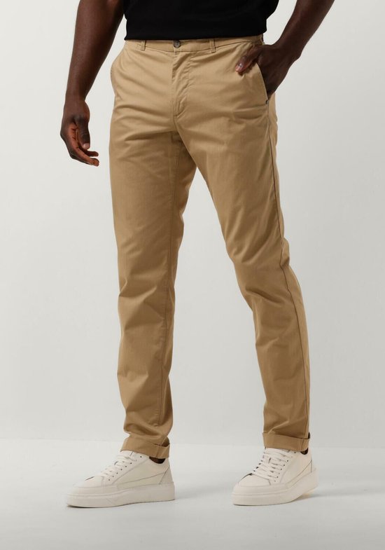 Pantalon Chino Bruun & Stengade 'Joe' Vert Taille W33/L32 - Coupe Slim, Milieu De Gamme, Neuf Avec étiquettes