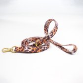 Luxe Halsband riem voor Honden en Katten-110Cm x1 Cm -Safari