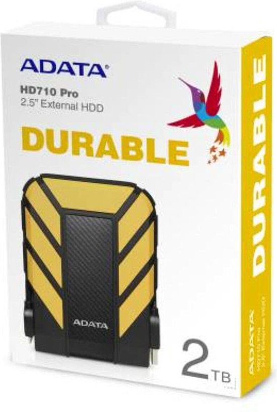 ADATA DashDrive Durable HD710 Professional Externe Harde Schijf 2 TB Geel van Merkloos — afbeelding 3