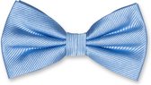 E.L. Cravatte Strik - Lichtblauw - 100% Zijde Vlinderdas