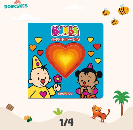 Kinderboeken Pakket 1 t/m 3 jaar - Voordeelbundel van 4 boeken: Voorleesboek Peppa Pig + Voelboek Bumba + Flapjesboek dieren + Kartonboek Boerderijdieren