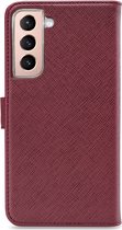 My Style Flex Wallet Telefoonhoesje geschikt voor Samsung Galaxy S21 Plus Hoesje Bookcase Portemonnee - Bordeaux