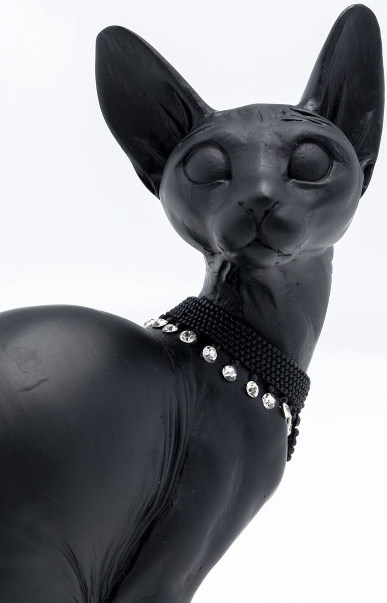 Kare Decofiguur Sitting Cat Audrey Black | bol