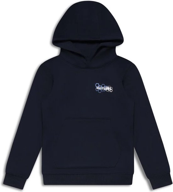 Jongens hoodie Borders - Navy blauw