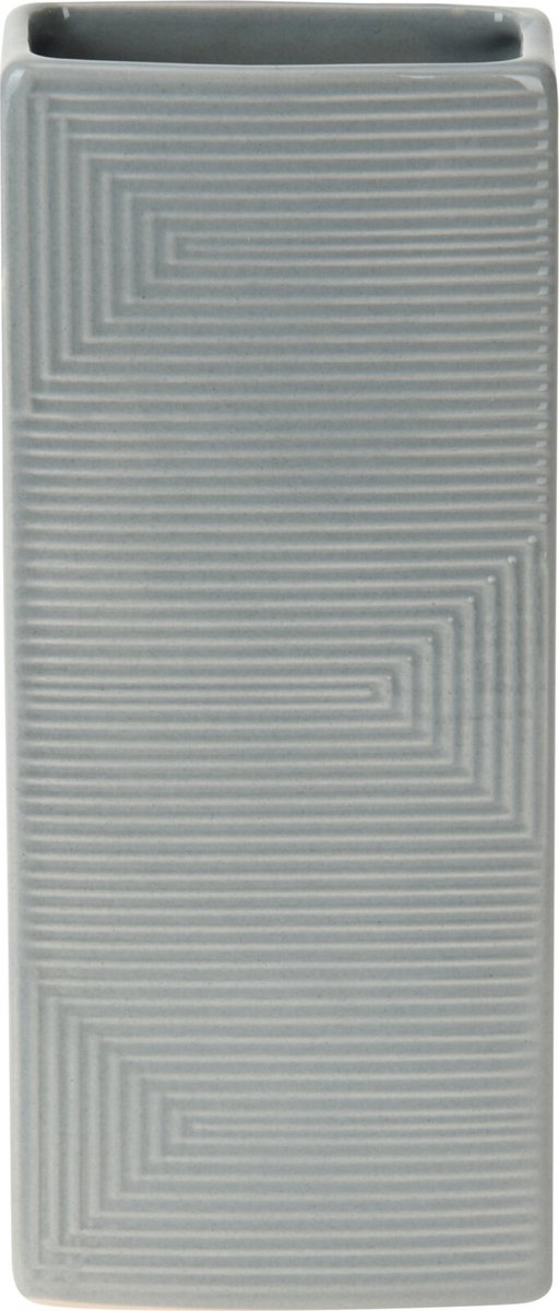 Waterverdamper radiator - grijs - met relief - kunststeen - 18 cm - luchtbevochtiger