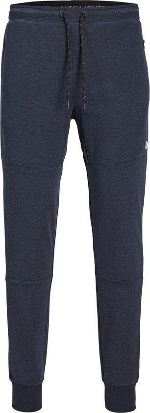 JACK & JONES Will Air Sweat Pants regular fit - heren joggingbroek - donkerblauw melange - Maat: S