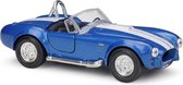 1965 Shelby Cobra 427 S/C (Blauw) (10 cm) 1/34 Welly - modelauto - model auto - schaalmodel - schaal model