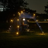 Tente de fête LED Pavilion Barendrecht 250x250x190 cm bleu pro.tec