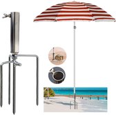 Grondpen, parasol, gazondoorn voor parasol, parasolstandaard, strand, gazon, parasolstandaard, afneembare parasolstandaard, voor parasol/tuinparasol