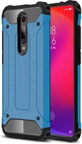 Xiaomi Mi 9T Hoesje - Armor Hybrid - Lichtblauw