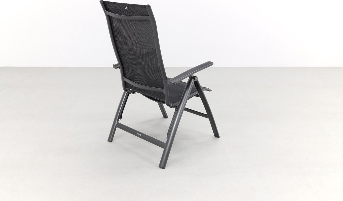 Kettler Legato Curve XL - chaise de jardin hauteur d'assise élevée