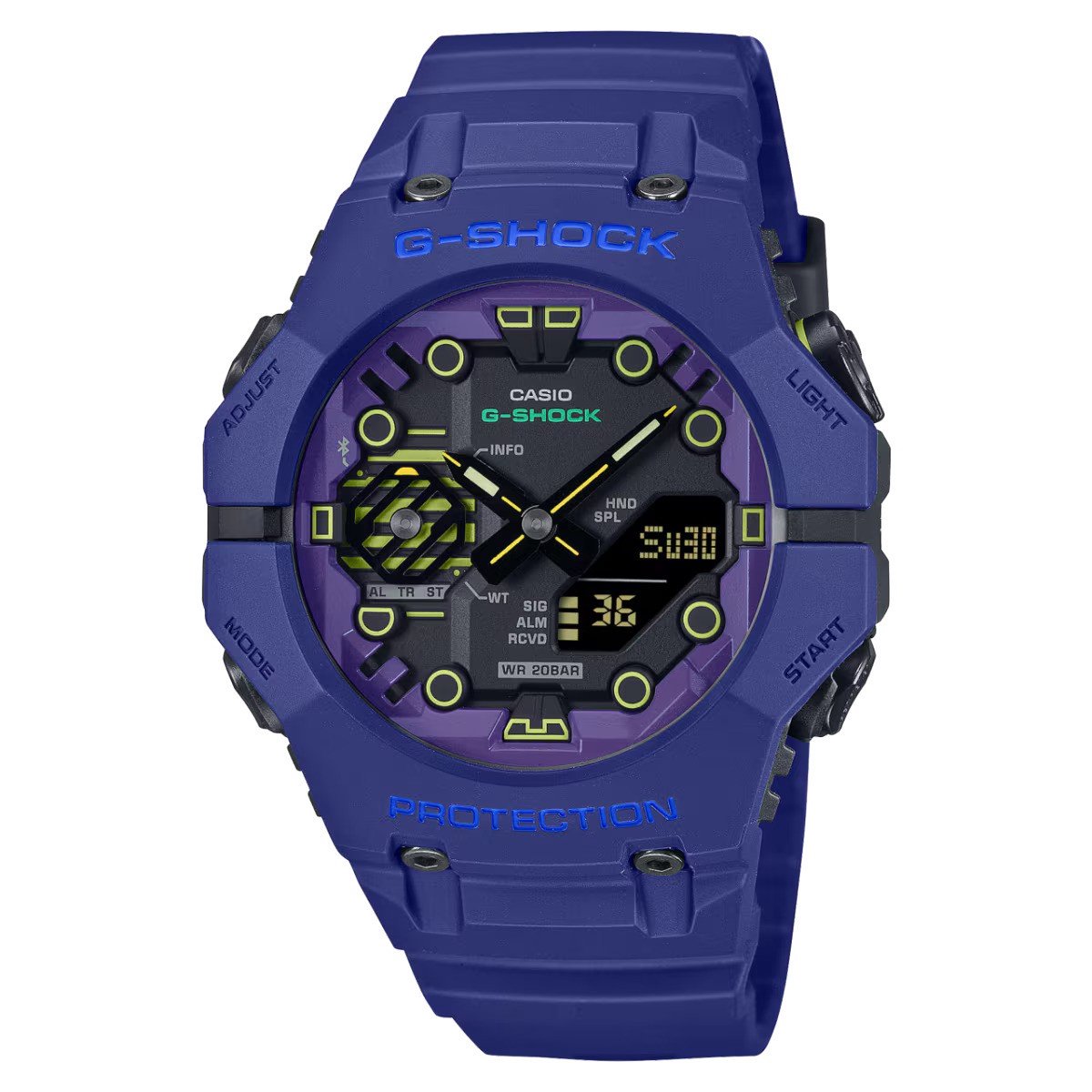 Casio G-Shock GA-B001CBR-2AER Horloge - Kunststof - Blauw - Ø 44 mm