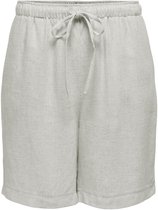 ONLSIESTA MW PULL-UP LINEN BL SHORT