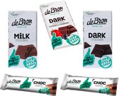 De Bron | Mix Chocolade | Voordeelpakket | 2 x wafel en 3 x tablet