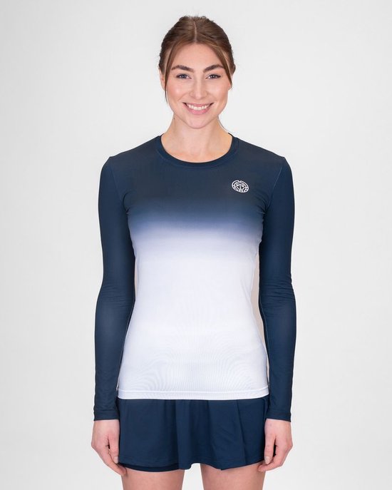 BIDI BADU Crew Gradiant Longsleeve - dark blue, white Longsleeves Damen