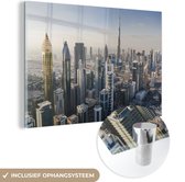 MuchoWow® Glasschilderij 60x40 cm - Schilderij acrylglas - Dubai - Foto op glas - Schilderijen