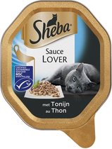 Sheba Sauce Lovers  Katten Natvoer - Tonijn - 22 x 85 gram