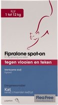 Flea Free Fipralone spot-on kat 1 tot 12 kg - 3 pipet