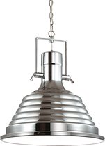 Ideal Lux Fisherman - Hanglamp Modern - Chroom - H:145cm   - E27 - Voor Binnen - Metaal - Hanglampen -  Woonkamer -  Slaapkamer - Eetkamer
