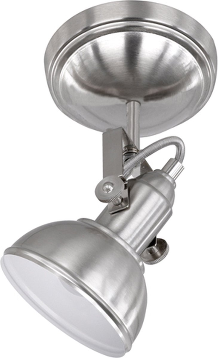 Reality Gina - Plafondlamp Klassiek - Grijs - Ø:13cm - H:24cm - E14 - Voor Binnen - Metaal - Plafondlampen - Slaapkamer - Kinderkamer - Woonkamer - Plafonnieres