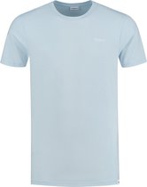 Purewhite -  Heren Regular Fit   T-shirt  - Blauw - Maat XL