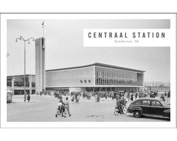 Walljar - Station Eindhoven '56 - Zwart wit poster