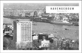 Walljar - Havengebouw '62 - Zwart wit poster