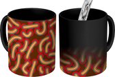 Magische Mok - Foto op Warmte Mokken - Koffiemok - Patronen - Glow in the dark - Stippen - Magic Mok - Beker - 350 ML - Theemok