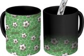 Magische Mok - Foto op Warmte Mokken - Koffiemok - Voetbal - Quote - Patronen - Magic Mok - Beker - 350 ML - Theemok