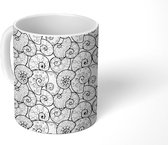 Mok - Koffiemok - Schelpen - Patroon - Mandala - Mokken - 350 ML - Beker - Koffiemokken - Theemok