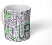 Mok - Koffiemok - Quotes - Ster - Patronen - Alfabet - Mokken - 350 ML - Beker - Koffiemokken - Theemok