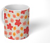 Mok - Koffiemok - Bladeren - Patronen - Herfst - Mokken - 350 ML - Beker - Koffiemokken - Theemok