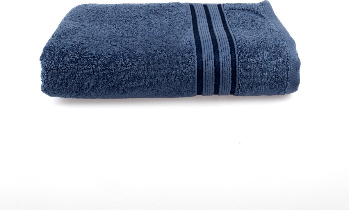 Nautica Ocean Bath Towel 100% Cotton Deluxe Absorbent Super Soft and Durable 70x140 cm-Azure