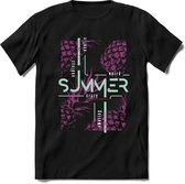 Crazy Summer | TSK Studio Zomer Kleding  T-Shirt | Roze | Heren / Dames | Perfect Strand Shirt Verjaardag Cadeau Maat 3XL