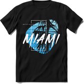 Miami Beach | TSK Studio Zomer Kleding  T-Shirt | Lichtblauw | Heren / Dames | Perfect Strand Shirt Verjaardag Cadeau Maat L