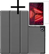 Hoesje Geschikt voor Lenovo Tab M10 FHD Plus 2nd Gen Hoesje Case Hard Cover Hoes Book Case Met Screenprotector - Grijs