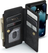 Caseme C30 Telefoonhoesje geschikt voor Apple iPhone 13 Mini Hoesje Bookcase Portemonnee - Zwart