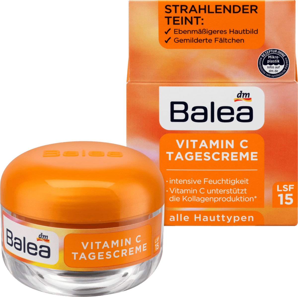 Goedkoopste Balea Dagcrème Vitamine C SPF15, 50 ml