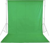 Green Screen - Greenscreen - Green Screen Studio - Groen Doek - Groen Scherm - Achtergronddoek - Fotodoek - Fotostudio - Achtergrondsysteem - 200 X 160 cm - Groen - Niet Gewoven - Ixen - MET ophangclips