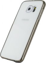 Samsung Galaxy S6 Hoesje - Xccess - Serie - Hard Kunststof Backcover - Transparant / Zwart - Hoesje Geschikt Voor Samsung Galaxy S6