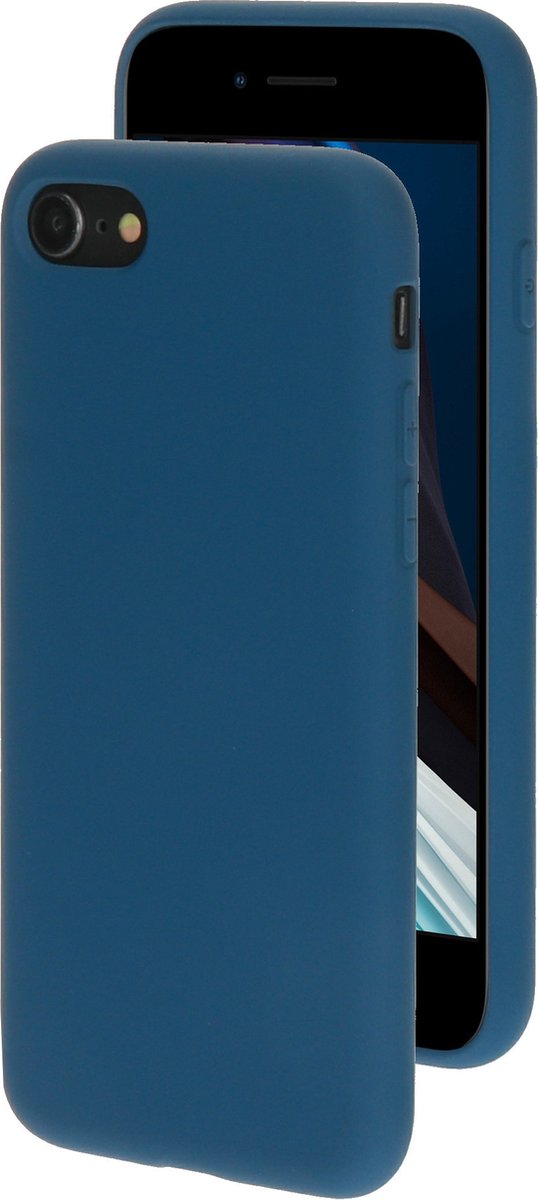 Apple iPhone 7 Hoesje - Mobiparts - Serie - Siliconen Backcover - Blueberry Blue - Hoesje Geschikt Voor Apple iPhone 7