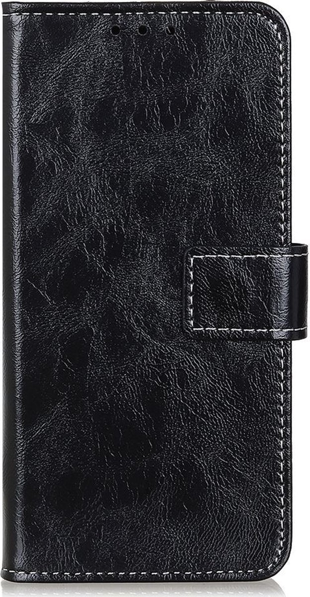 Mobigear Telefoonhoesje geschikt voor Sony Xperia 1 III Hoesje | Mobigear Basic Bookcase Portemonnee | Pasjeshouder voor 3 Pasjes | Telefoonhoesje voor Pinpas / OV Kaart / Rijbewijs - Zwart