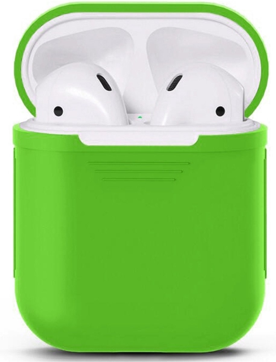 Mobigear Classic Hoesje geschikt voor Apple AirPods 1 Hoesje Flexibel Siliconen - Groen