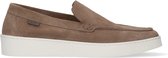 Manfield - Heren - Taupe suède loafers - Maat 44