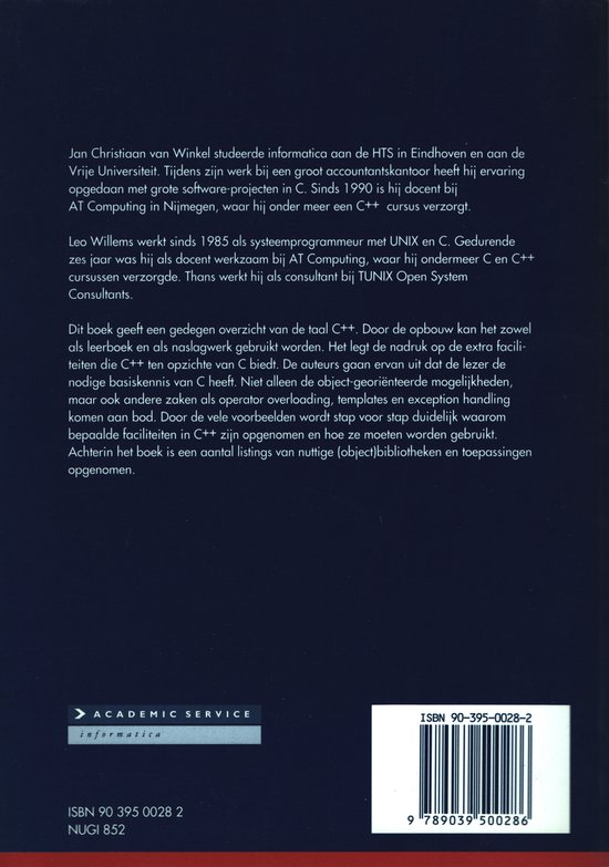 Het C++ boek, Winkel J. van | 9789039500286 | Boeken | bol