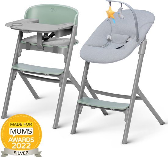 Kinderkraft Livy 4-in-1 Kinderstoel incl. wipstoel Calmee - Olive Green
