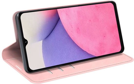 Bookcase hoesje pour Samsung Galaxy A53 - Just in Case - Rose Solide - Similicuir
