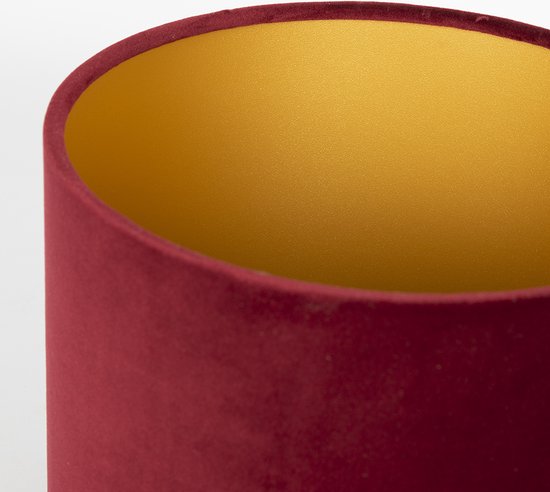 Uniqq Lampenkap velours Bloemen 50 cm - 25 cm hoog