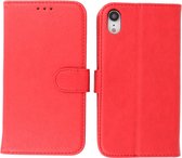 iPhone XR Hoesje - Book Case Telefoonhoesje - Kaarthouder Portemonnee Hoesje - Wallet Cases - Rood