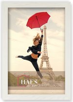 HAES DECO - Houten fotolijst Paris wit voor 1 foto formaat 30x45 - SP001323